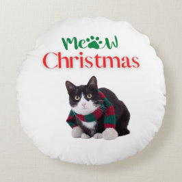 ALMOFADA REDONDA MEOT CHRISTMAS CAT