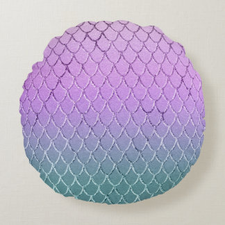 Almofada Redonda Mermaid Princess Scales 4a