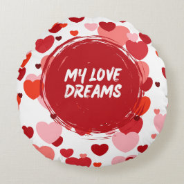 Almofada Redonda Meu _love_ sonhos_