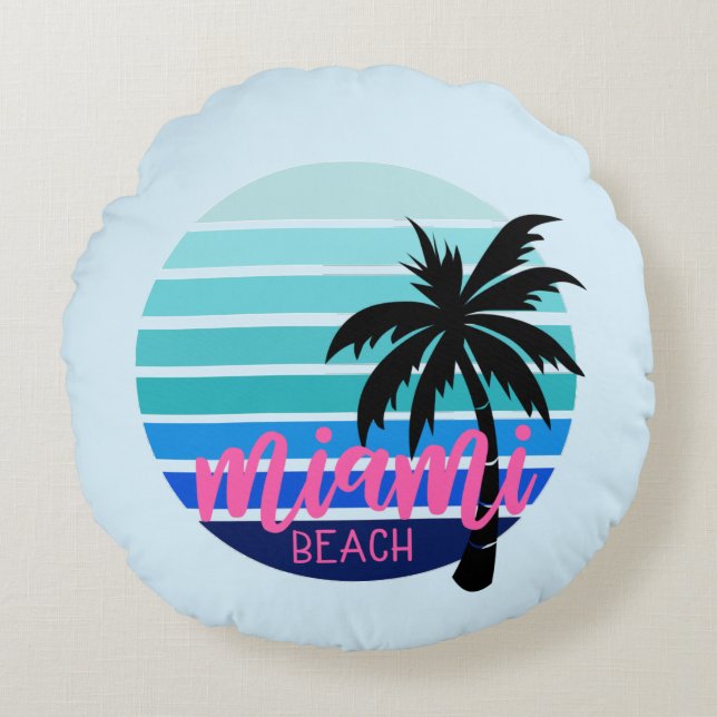 Almofada Redonda Miami Beach (Frente)
