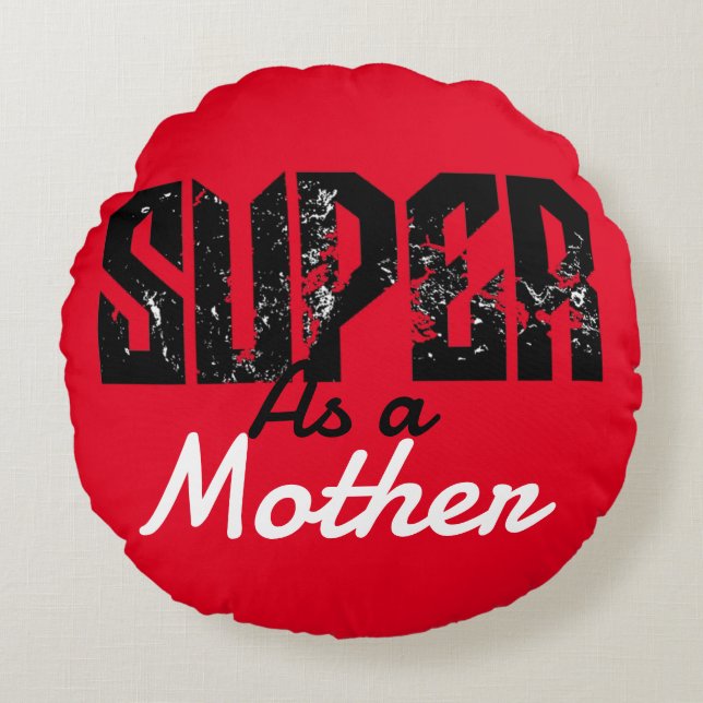 Almofada Redonda Minhas pessoas favoritas me chamam de mamãe, perso (Frente)