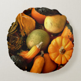 Almofada Redonda Mini Pumpkins E Gourds - Foto 2