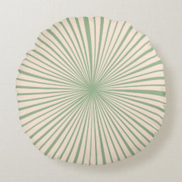 Almofada Redonda Moda Verde de Sage Rosa Esbranquiçada Moda Moda Mo