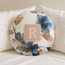 Modelo de Monograma de Flor Bonita Personalizado