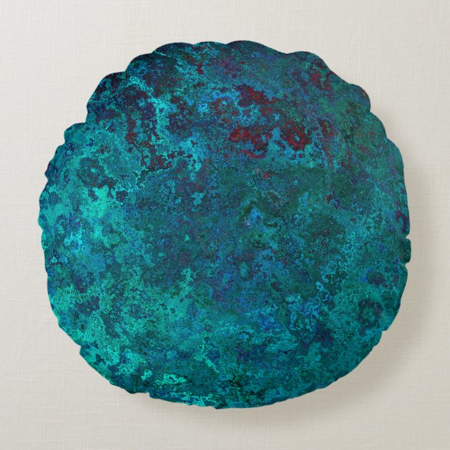 Almofada Redonda Modelo de textura de fundo (Frente)