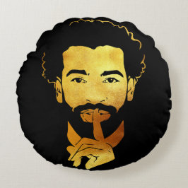 Almofada Redonda Mohamed Salah, o Rei do Futebol Egípcio