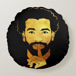 Almofada Redonda Mohamed Salah, o Rei do Futebol Egípcio