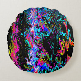 Almofada Redonda Momentos psicodélicos...