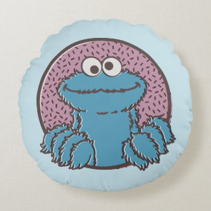 Almofada Redonda Monstro de cookies Om Nom