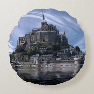 Almofada Redonda Mont Rua Michel Church Normandia