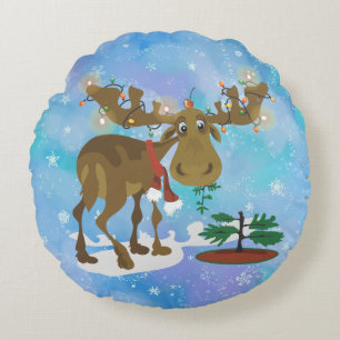 Almofada Redonda Moose Natal