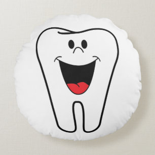 ALMOFADA REDONDA "MORDE-ME" TOOTH