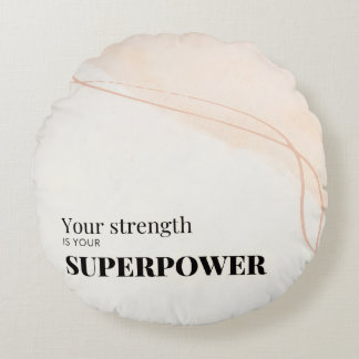 Almofada Redonda Motivational Quote round Pillow