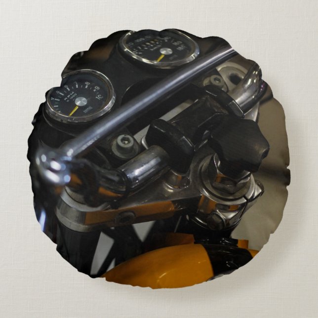 Almofada Redonda Motorcicleta Biker Rider (Frente)