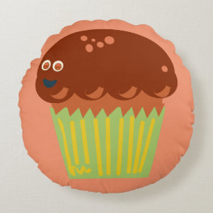 Almofada Redonda Muffin para o personagem Giant Engraçado Arte de C
