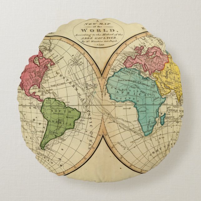 Almofada Redonda Mundo 3 (Frente)