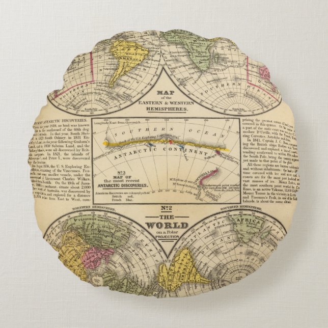 Almofada Redonda Mundo 7 (Frente)