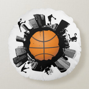 Almofada Redonda Mundo legal do basquetebol