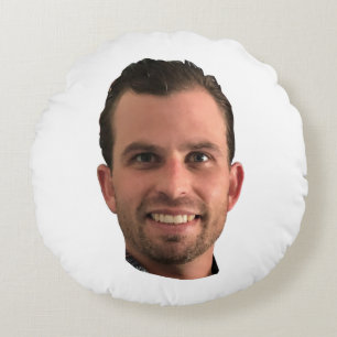 Almofada Redonda Namorado de fotos personalizadas e engraçadas 