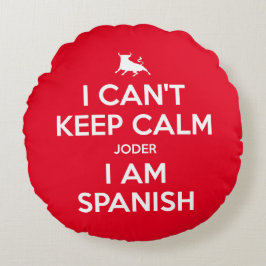 Almofada Redonda Não consigo ficar calmo