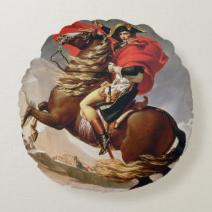 Almofada Redonda Napoleon que cruza os cumes, c.1800 (óleo em
