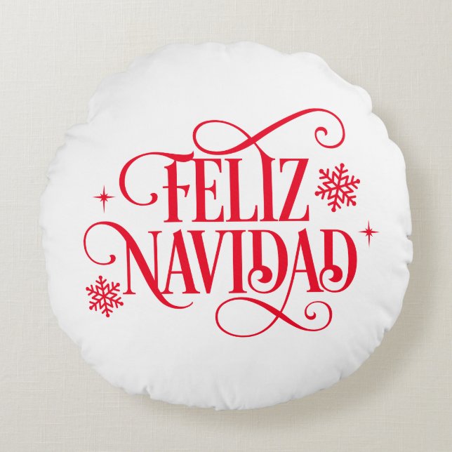 Almofada Redonda Natal  (Frente)
