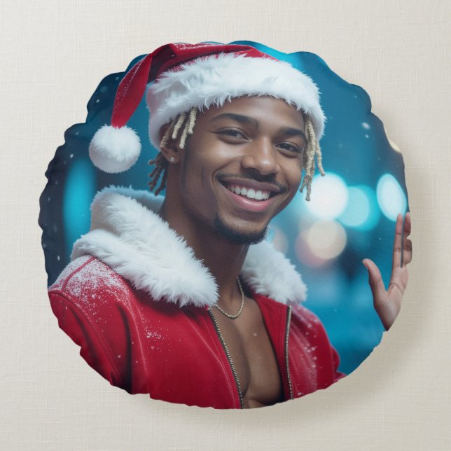 ALMOFADA REDONDA NATAL RAPPY (Frente)