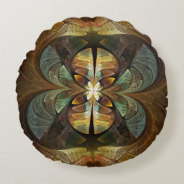 Almofada Redonda Natures Matrix Bumble Bee Abstrato