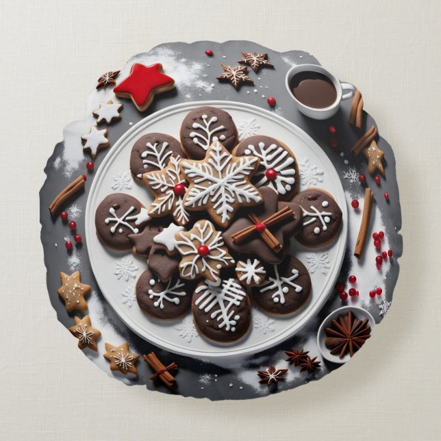 Almofada Redonda Navidad 1 - 001 (Frente)