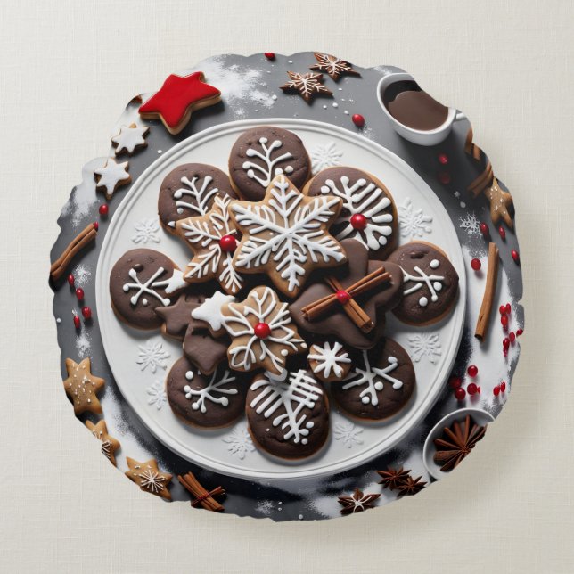 Almofada Redonda Navidad 1 - 001 (Frente)