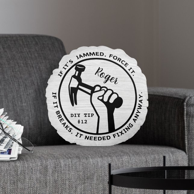 Almofada Redonda Necessário consertar assim mesmo (Criador carregado)