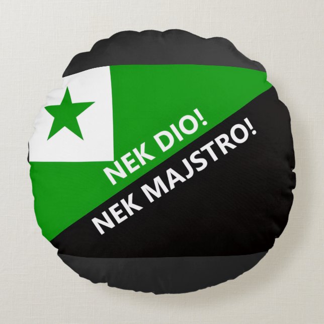Almofada Redonda Nek dio nek majstro (Frente)