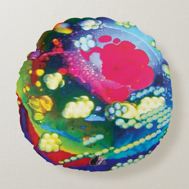 Almofada Redonda Noção Em Movimento (Frente)