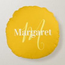 Nome personalizado amarelo moderno
