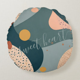 Almofada Redonda Nome Personalizado do Boho