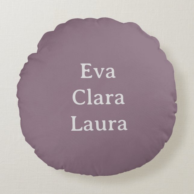 Almofada Redonda Nomes (Frente)