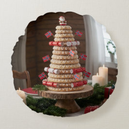 Almofada Redonda Norwegian Kransekake, Round Pillow