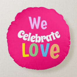 Almofada Redonda NÓS Celebramos Com O Mesa Do Ventilador Da Mão De