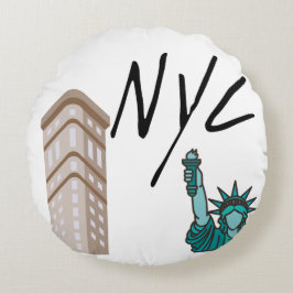 Almofada Redonda Nova Iorque NYC