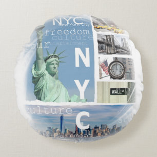 Almofada Redonda Nova Iorque Nyc