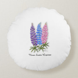 Almofada Redonda Nova Scotia Lupines