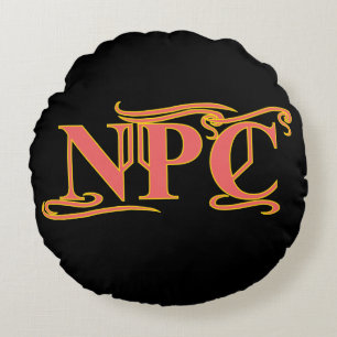 Almofada Redonda NPC Não maim Rob ou RPG engraçado no Matar