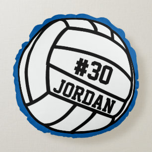 Almofada Redonda Número Personalizado Do Jogador De Voleibol, Nome