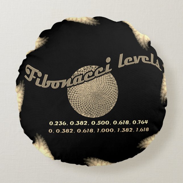 Almofada Redonda Números de fibra para o profissional (Frente)