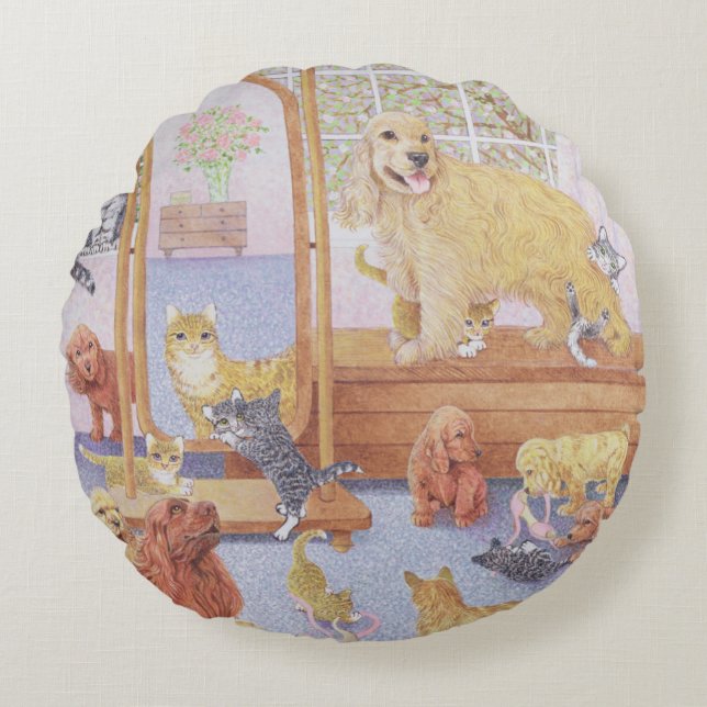 Almofada Redonda O amor não sabe nenhum limite (Frente)