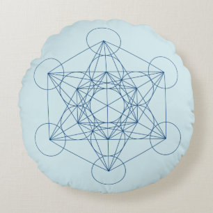 Almofada Redonda O cubo de Metatron