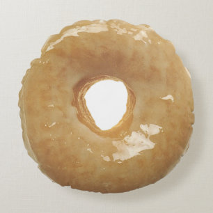 Almofada Redonda O dobro vitrificado da rosquinha tomou partido em