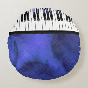 Almofada Redonda O piano fecha a torção moderna da partitura