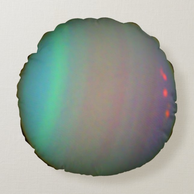 Almofada Redonda O planeta Uranus (Frente)