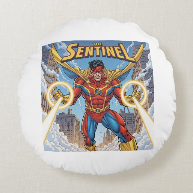 Almofada Redonda O Sentinel (Frente)